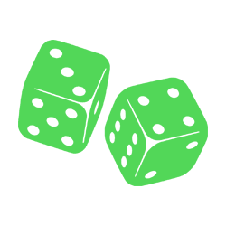 Green Craps Dice